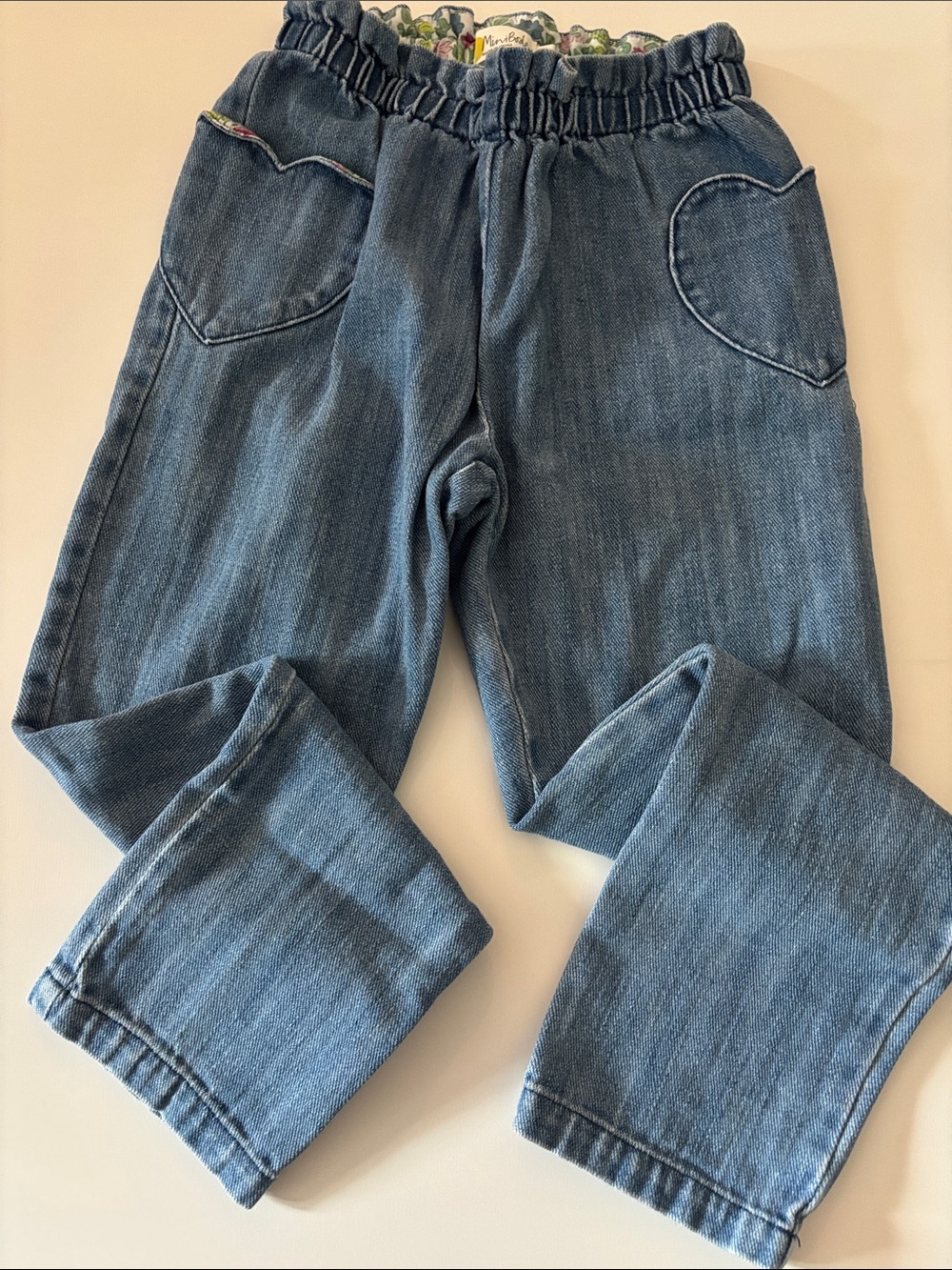 Mini Boden Girls Heart Jeans (9Y)